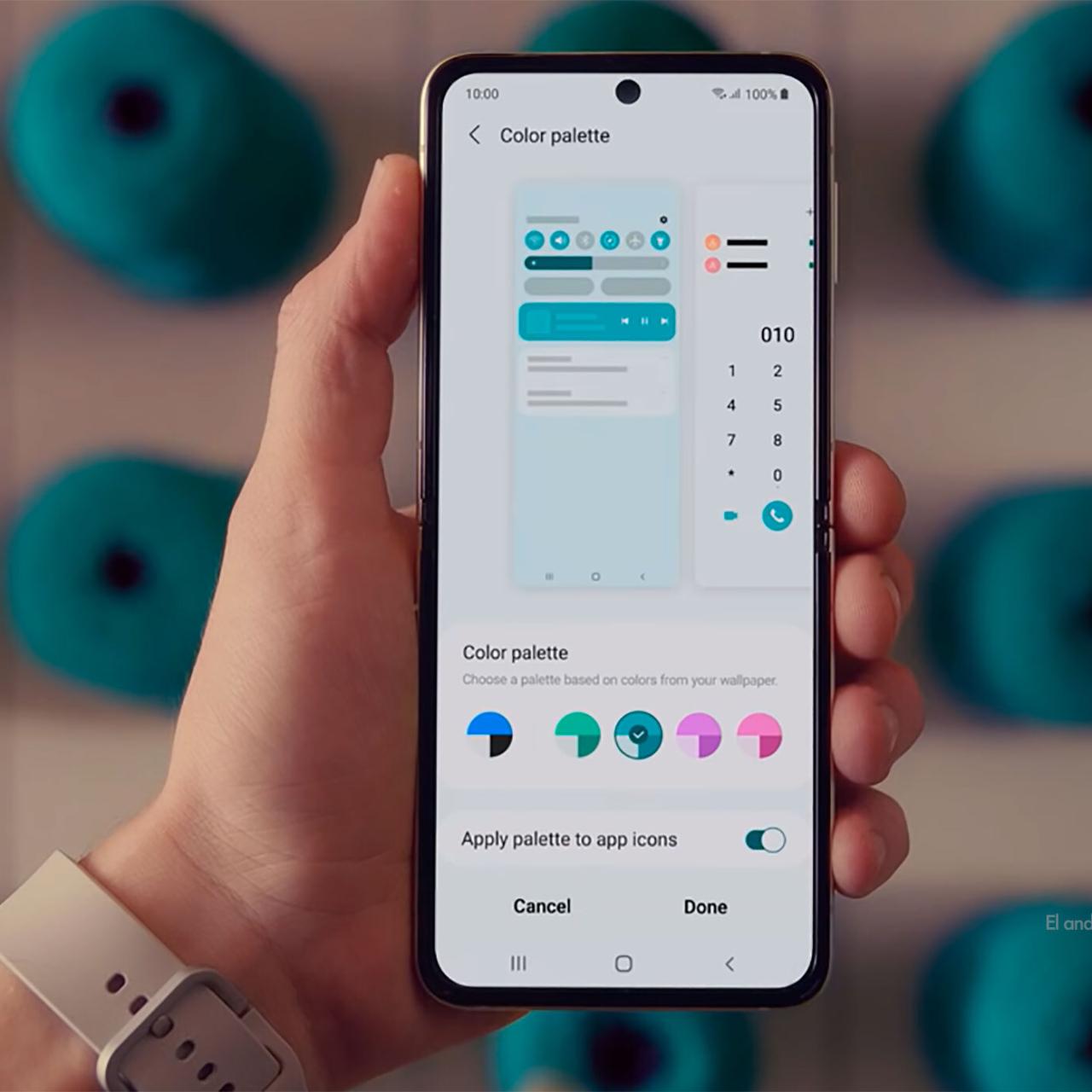 Paleta de color en One UI 4