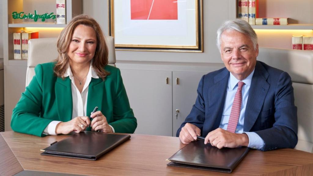 Marta Álvarez, presidenta de El Corte Inglés, e Ignacio Garralda, presidente de Mutua Madrileña. Elena Lozano.
