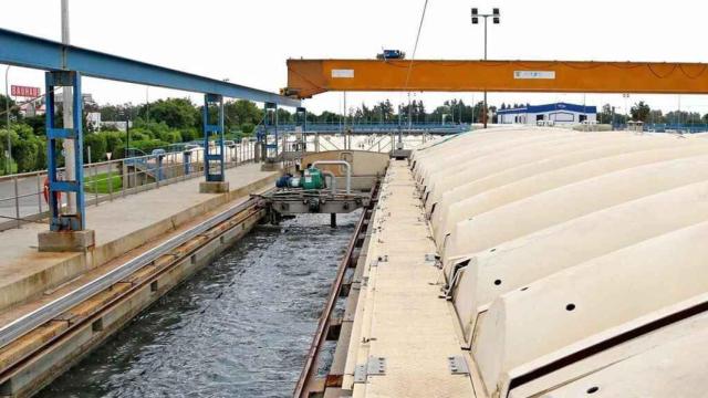 Imagen de la planta depuradora del Guadalhorce.
