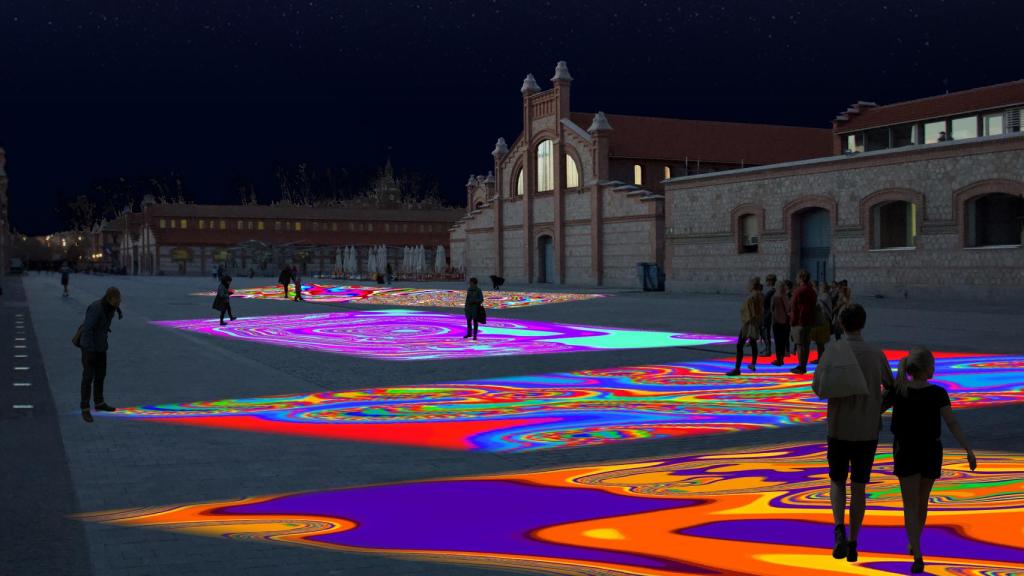 Así serán las 'alfombras' del Matadero de Madrid.