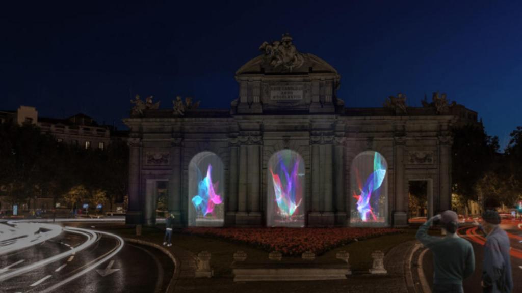 La obra de Antoni Arola en la Puerta de Alcalá.