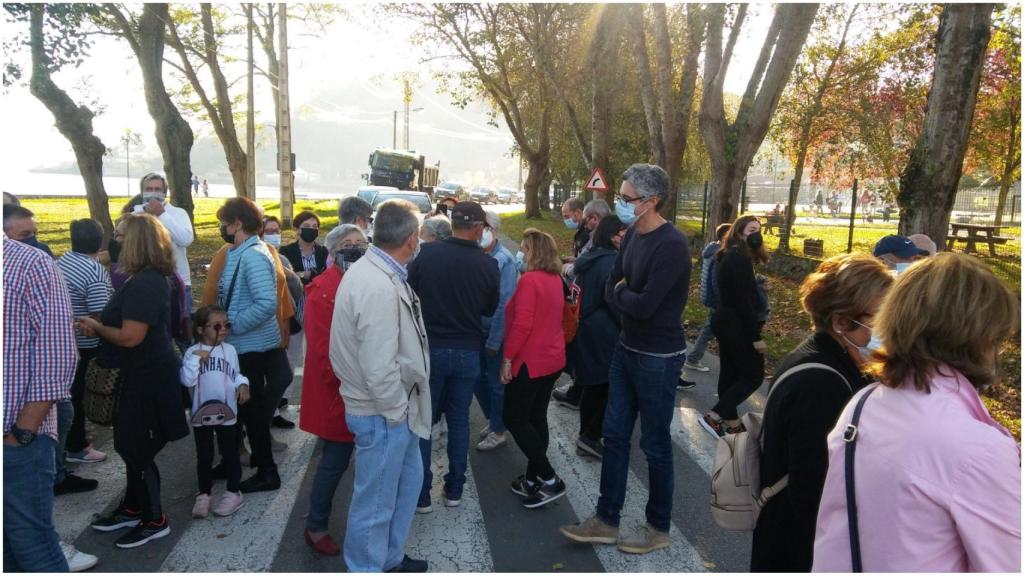 Concentración en A Cabana.