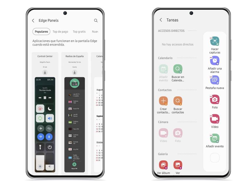 Paneles Edge de Samsung