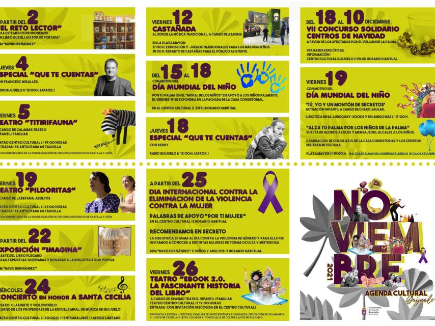 guijuelo Agenda cultural noviembre