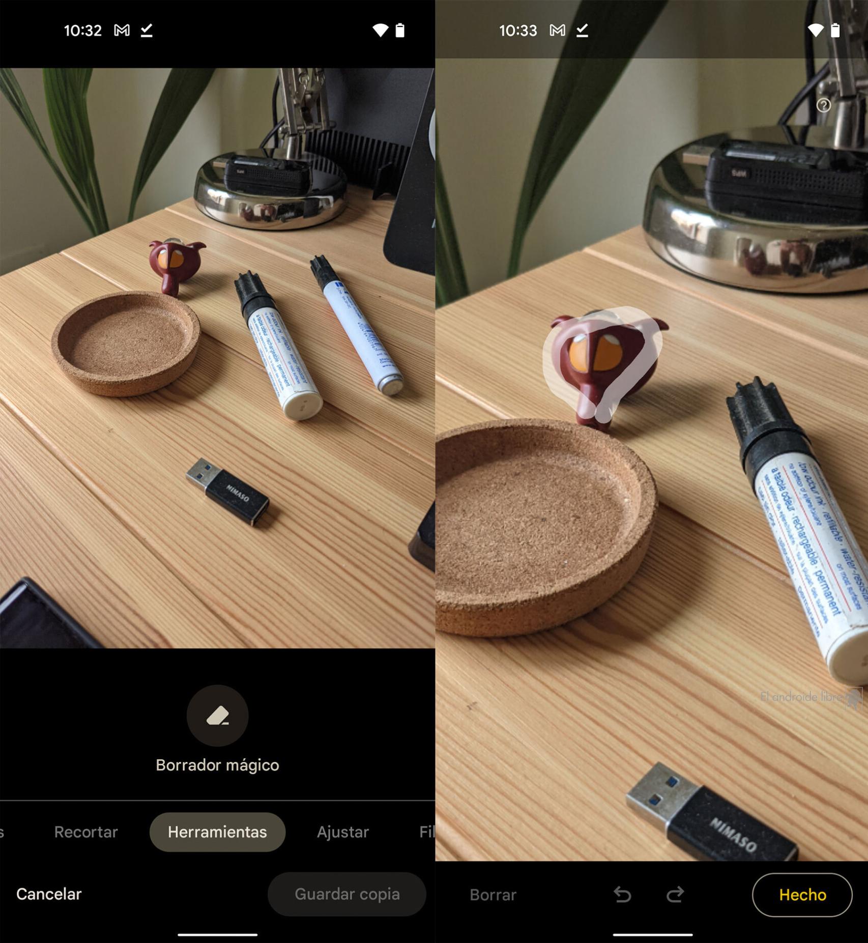 Así se usa el borrador mágico de Google Fotos