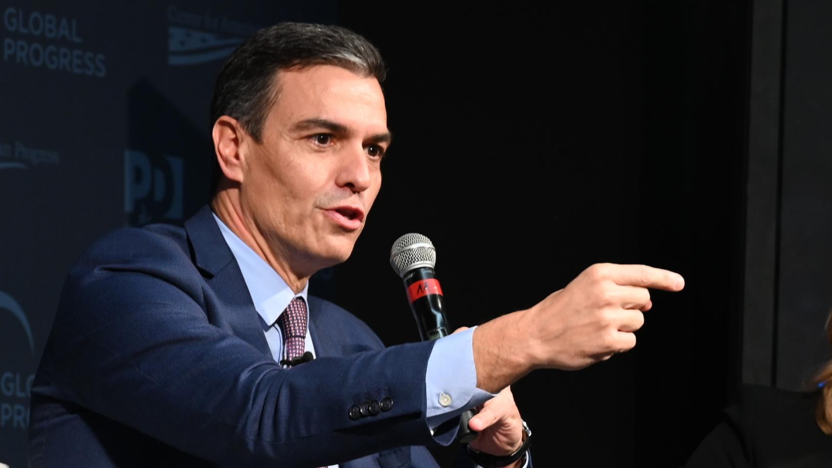 Pedro Sánchez, en el Global Progress Forum de Roma.