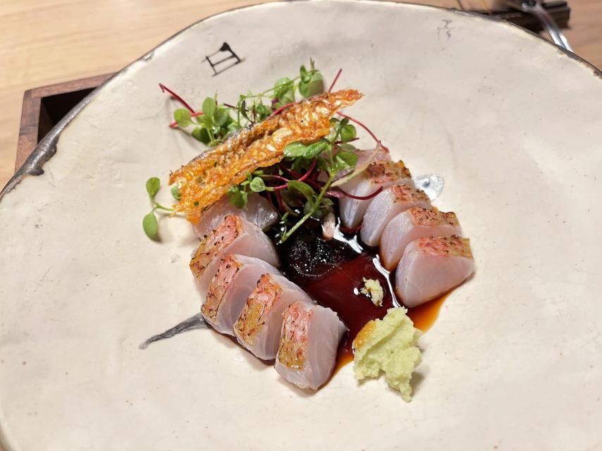 Sashimi de salmonete