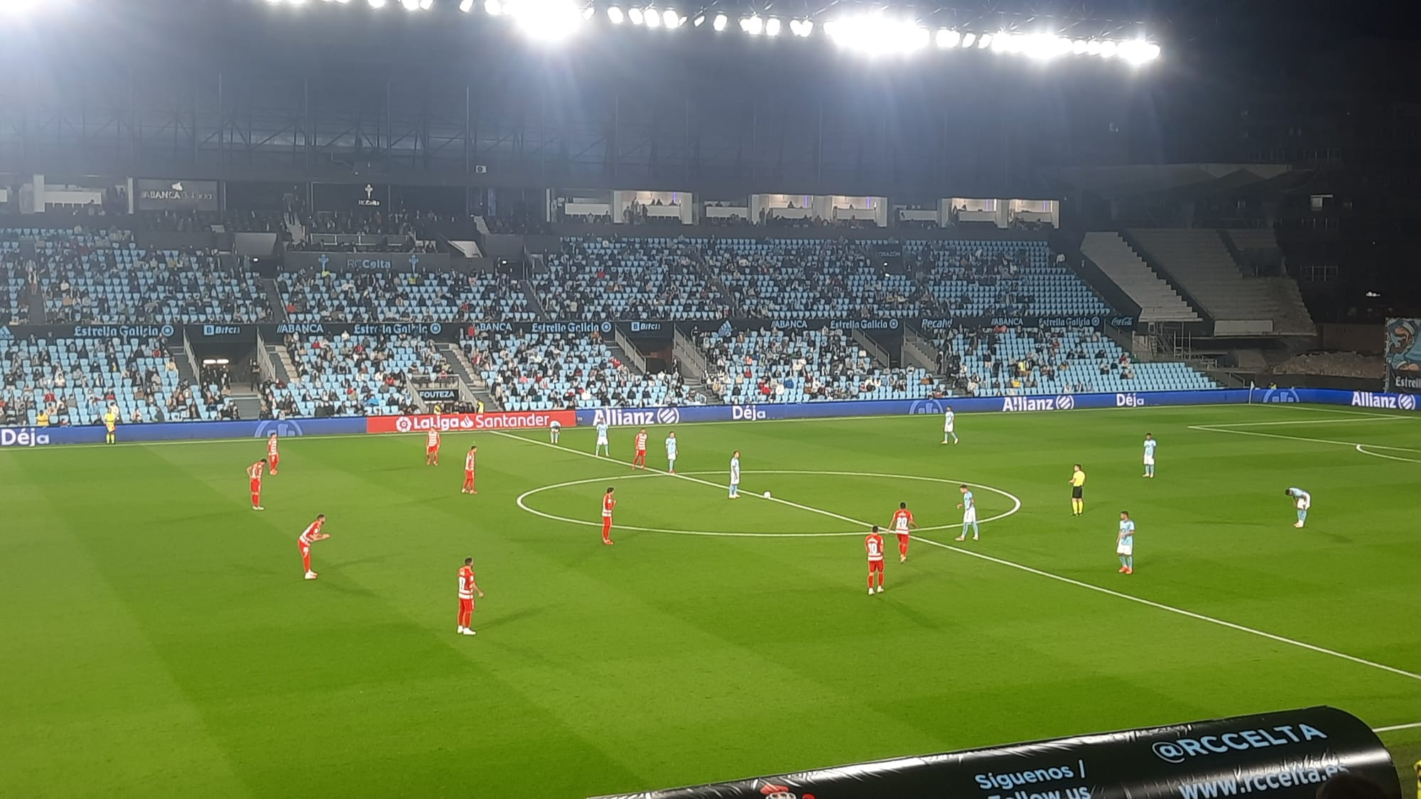 Contra el Granada, con una entrada similar, aún se guardaba la distancia de seguridad
