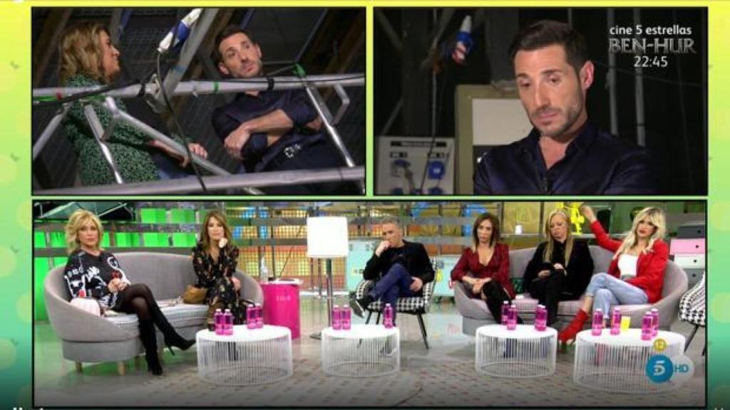 Antonio David Flores en su primer día como colaborador de 'Sálvame'.