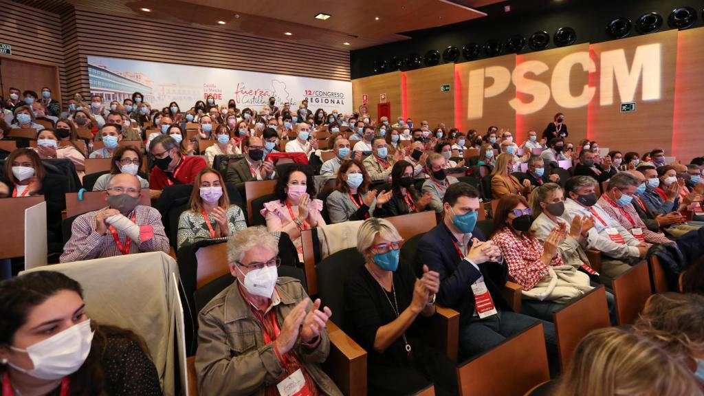 Clausura del XII Congreso Regional del PSOE de Castilla-La Mancha. Foto: Óscar Huertas