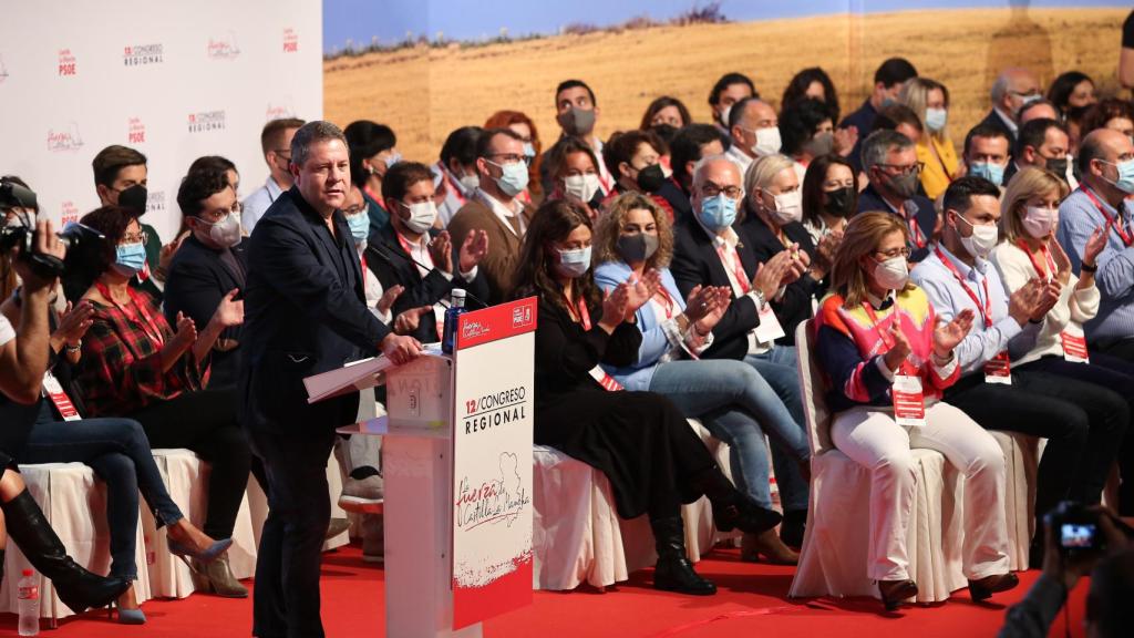 Clausura del XII Congreso Regional del PSOE de Castilla-La Mancha. Foto: Óscar Huertas
