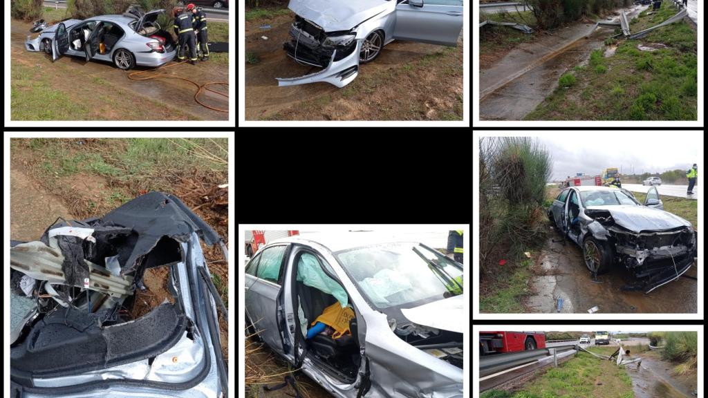 Un brutal accidente en la entrada de Benavente termina con la amputación de la pierna de un herido