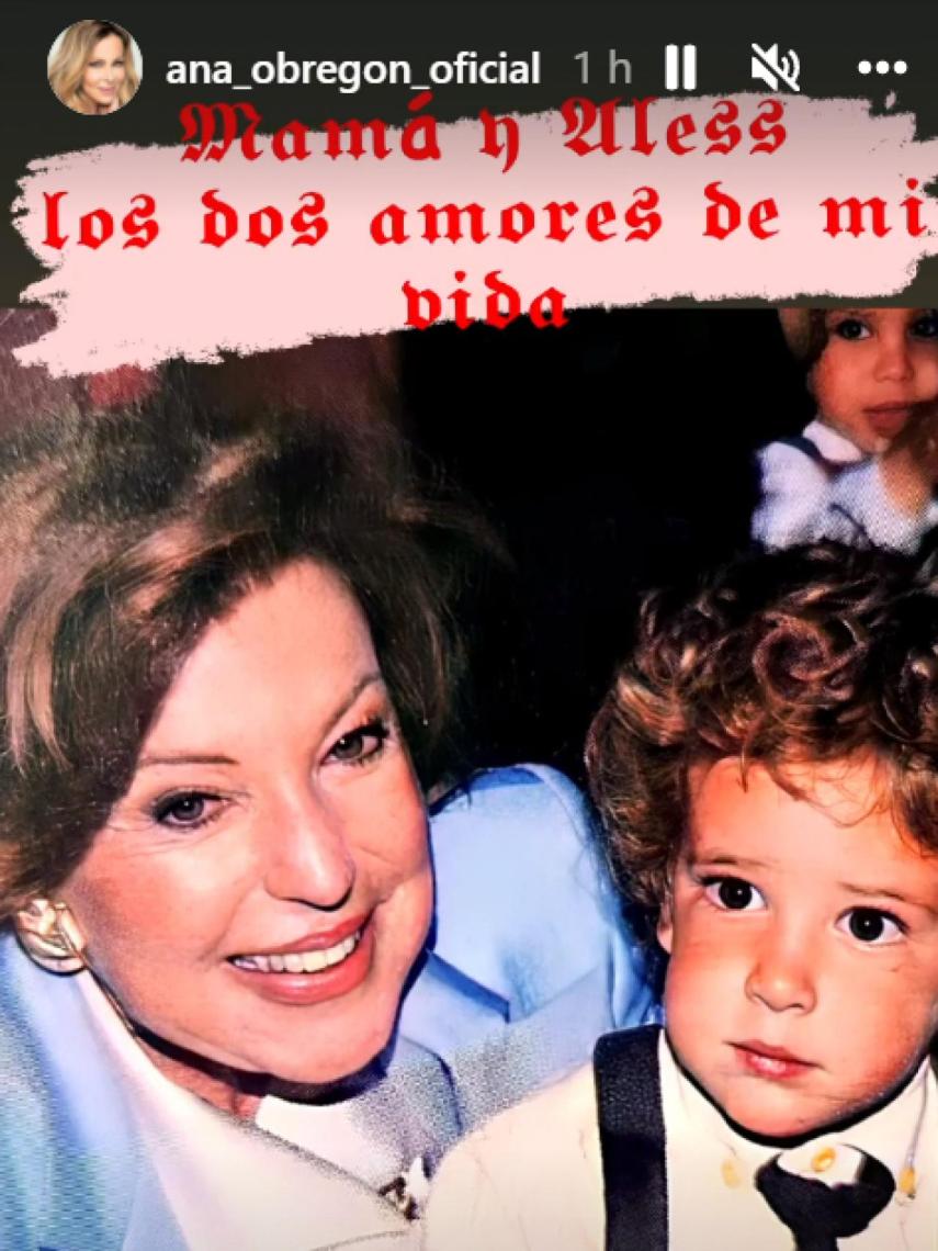 La imagen que ha colgado Ana Obregón en sus 'stories'.