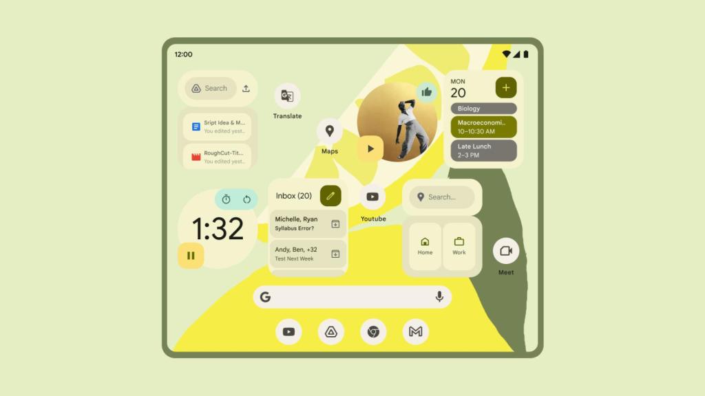 Nuevos widgets con diseño de Android 12