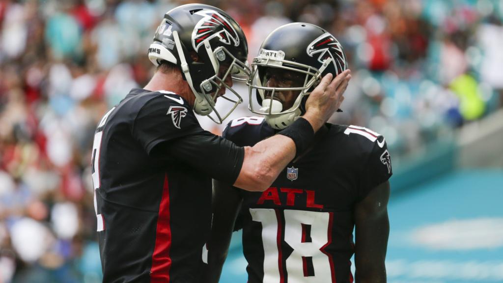 Calvin Ridley, en un partido de los Atlanta Falcons de la NFL