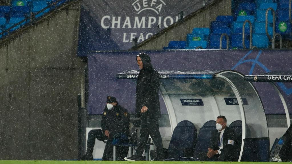 Zinedine Zidane, durante un partido del Real Madrid