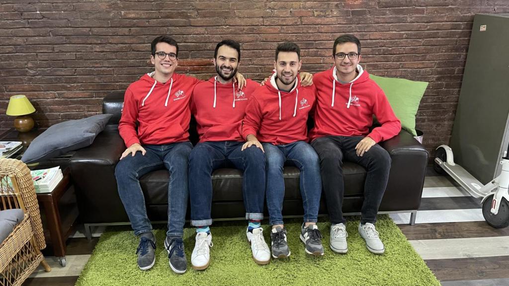 De izquierda a derecha: Martín Simón, Gerard Jané, Xavier Llordella y Pol Rodoreda.