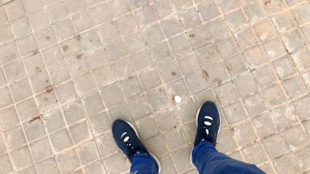 Gotas de sangre junto al lugar del crimen de Todos los Santos en el cementerio de Torrent. EE