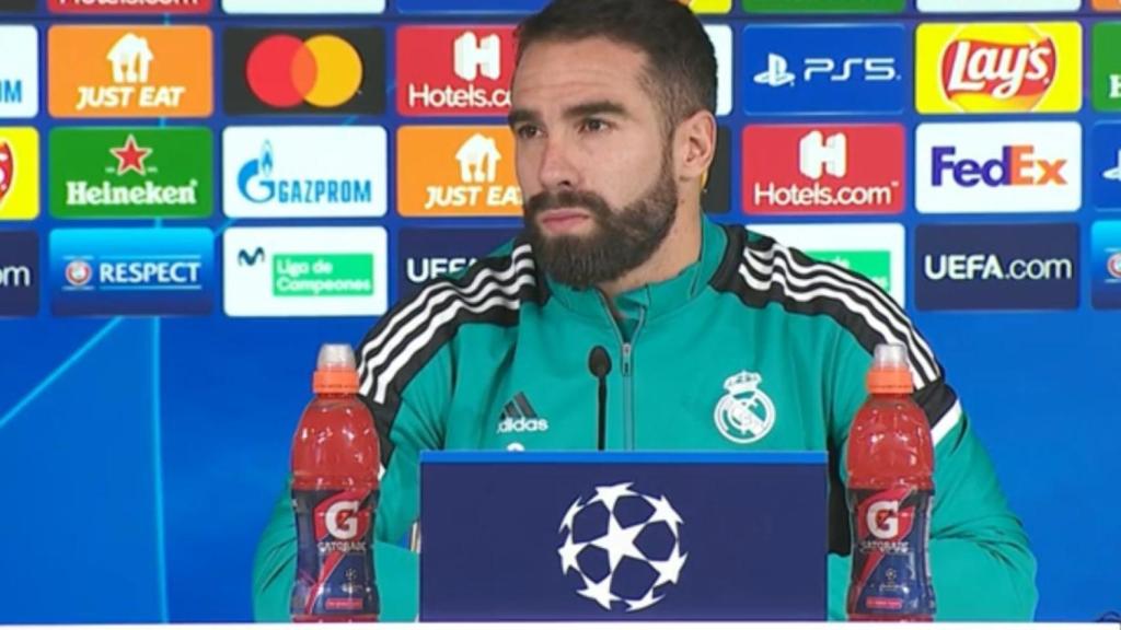 Dani Carvajal, en rueda de prensa