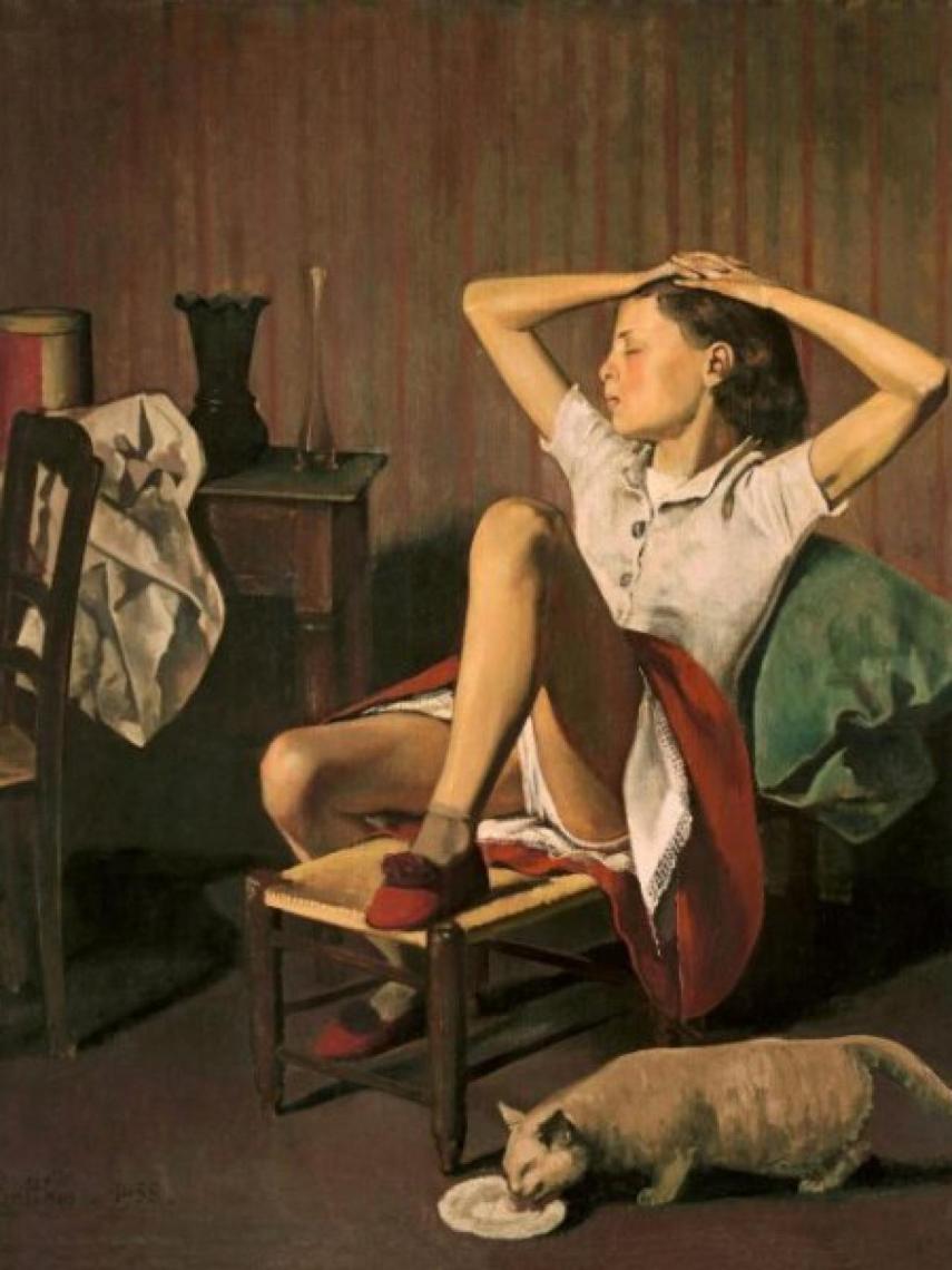 Cuadro 'Thérèse soñando', de Balthus.
