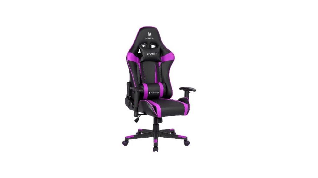 Silla gamer morada