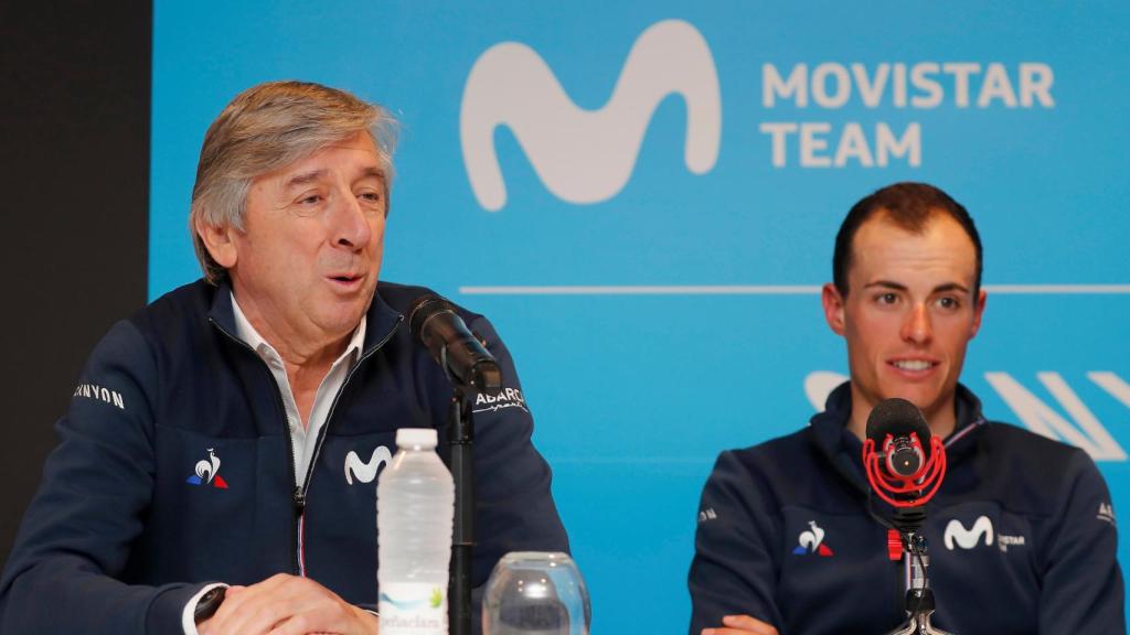 Eusebio Unzué y Enric Mas, durante una rueda de prensa