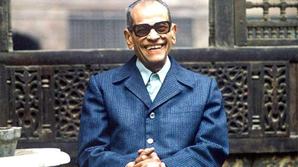 Naguib Mahfuz en 1982. Foto: Omar Ayyub