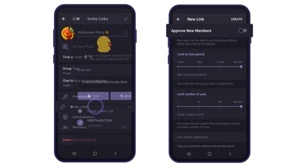 Novedades en Telegram