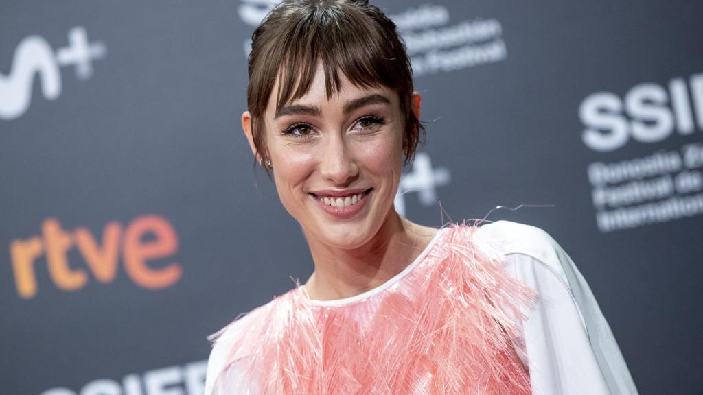 Almudena Amor en el Festival de San Sebastián.