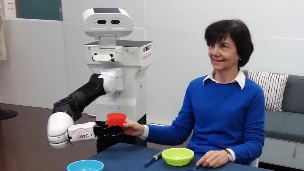 Carme Torras con Clothilde.