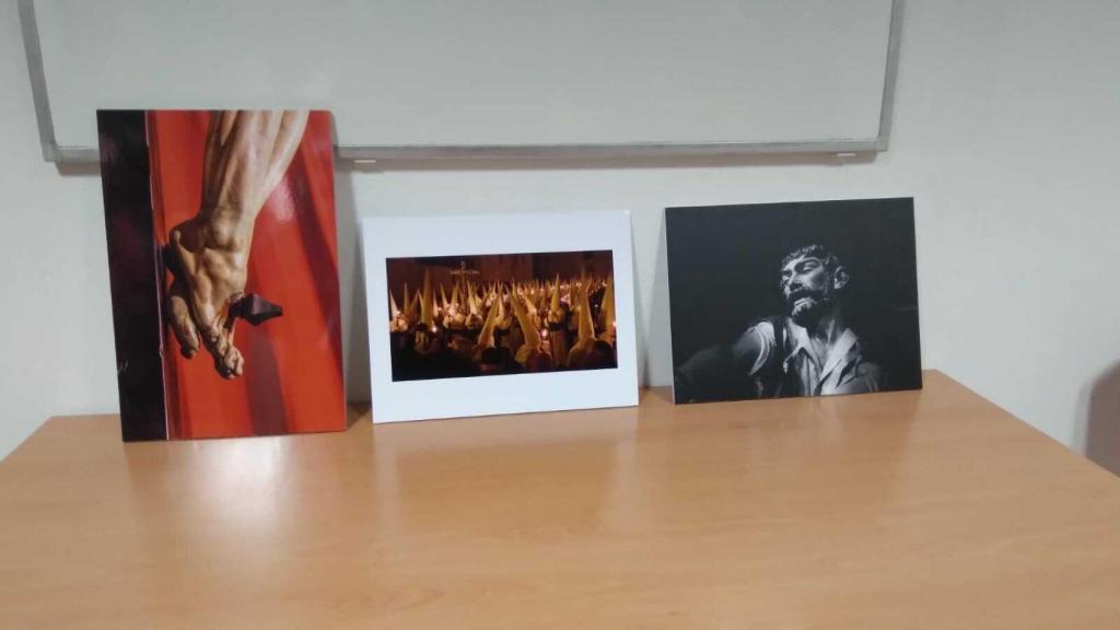 Las tres fotografías del  cartel de la Semana Santa de Zamora