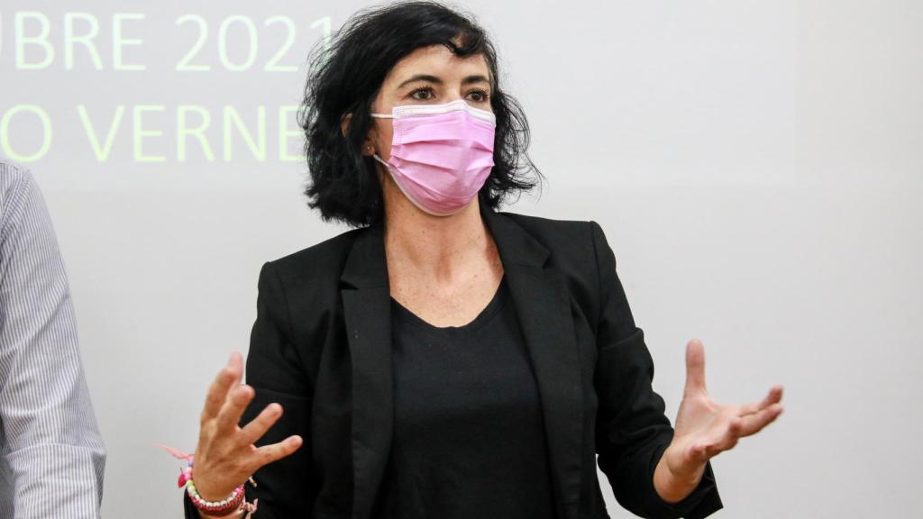 Ana, durante la clase.