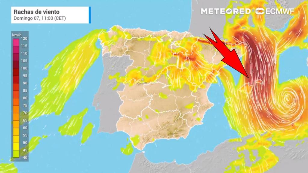 La borrasca Blas. Meteored.