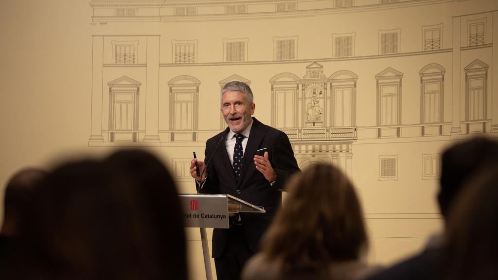 El ministro del Interior, tras la reunión de la Junta de Seguridad de Cataluña este viernes.