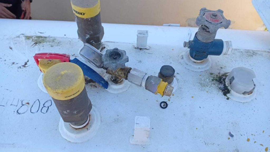 Foto de las tuberías selladas publicada por José Luis Prieto Calderón en su cuenta de Twitter