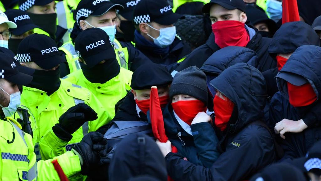 Manifestación en Glasgow por la crisis climática.