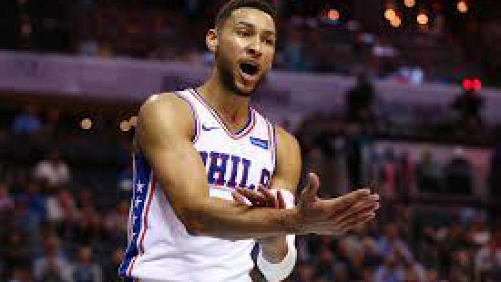Ben Simmons, durante un partido con los Sixers