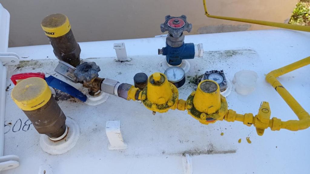 Foto de las tuberías publicada por José Luis Prieto Calderón en su cuenta de Twitter