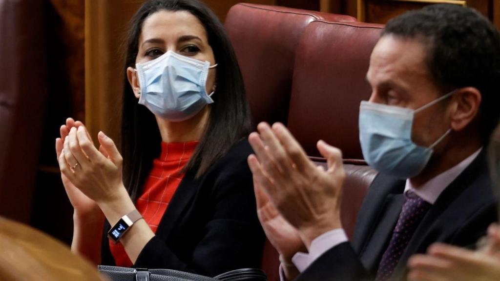 Inés Arrimadas y Edmundo Bal, en el Congreso de los Diputados.