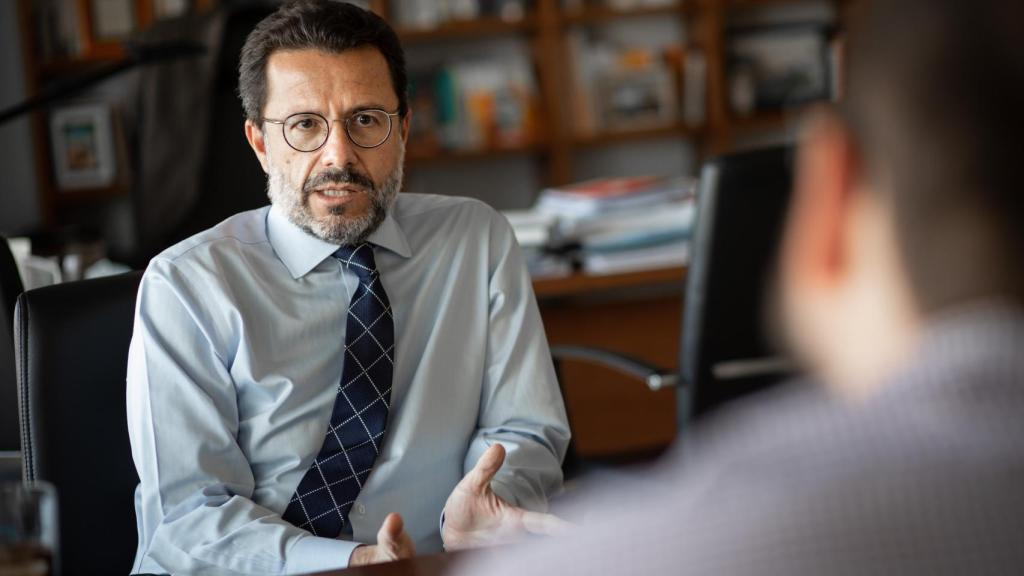 Javier Fernández-Lasquetty, durante la entrevista.