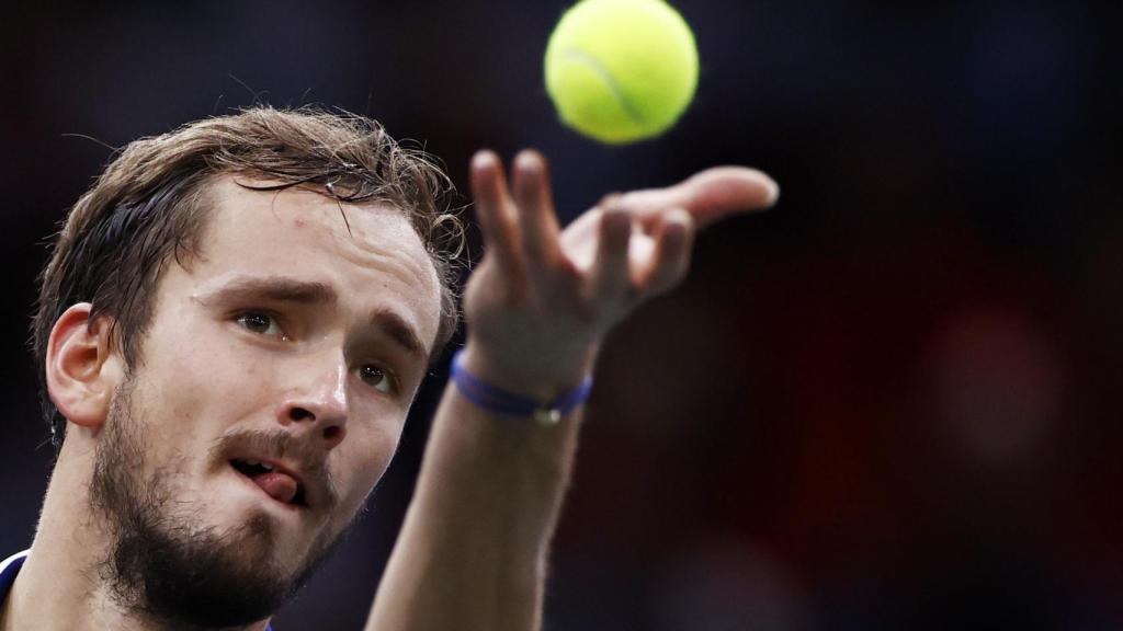 Daniil Medvedev, durante la final del Masters 1000 París-Bercy 2021