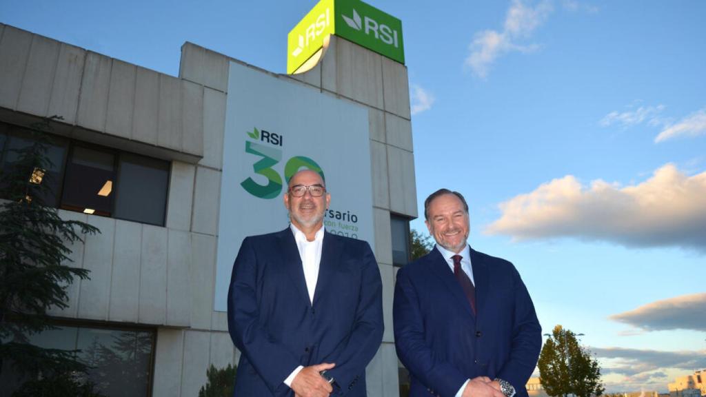 Emilio Gayo, presidente de Telefónica España, y José Luis García-Palacios, presidente de Rural Servicios Informáticos y de Caja Rural del Sur.