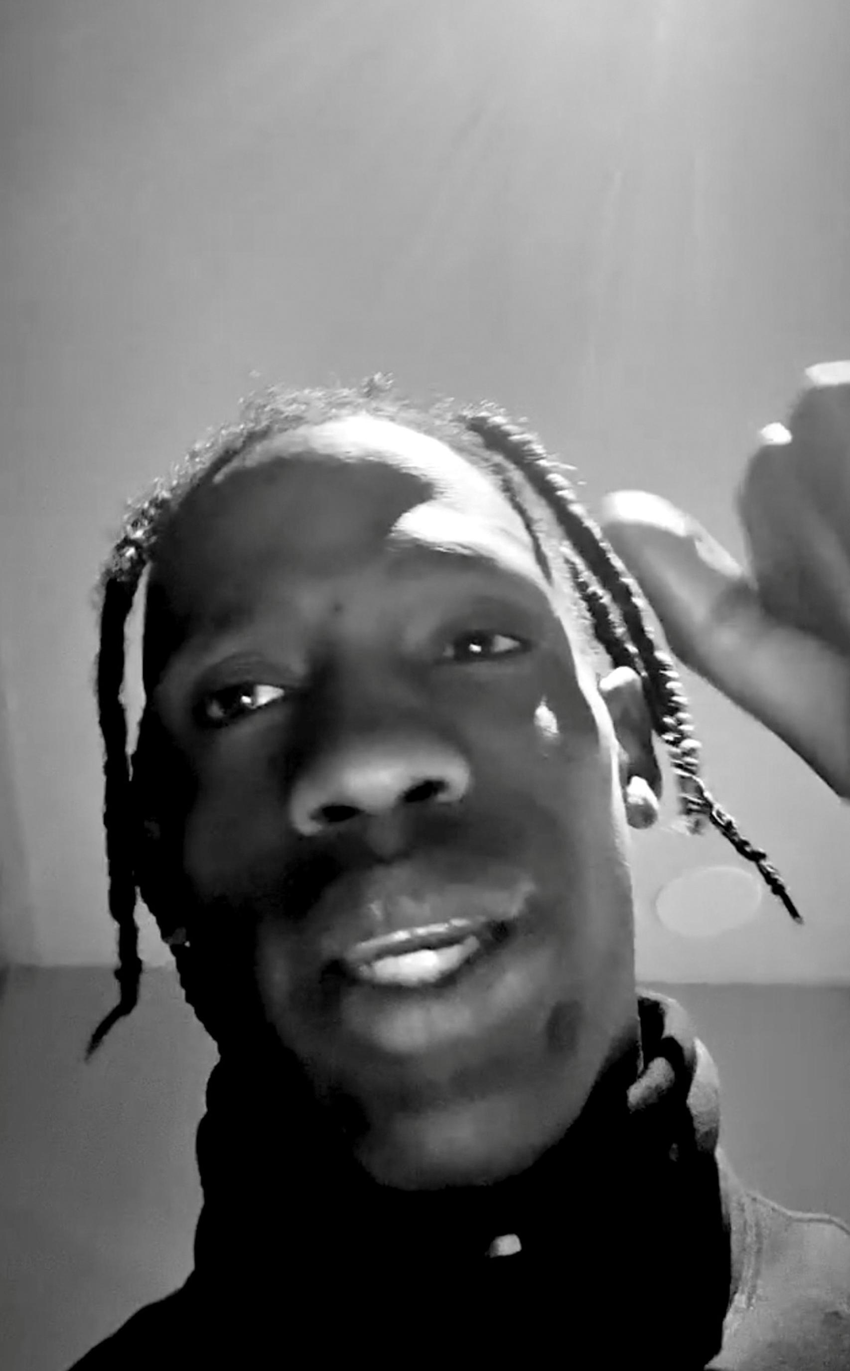 Travis Scott en una imagen que compartió en Instagram.