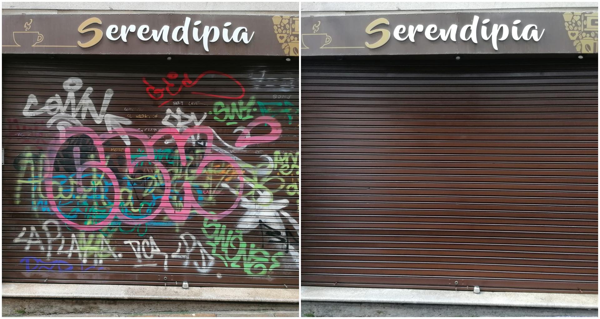 El antes y el después de una intervención (Concello de Santiago).