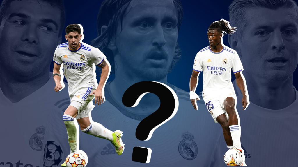 Fotomontaje de Casemiro, Modric y Kroos