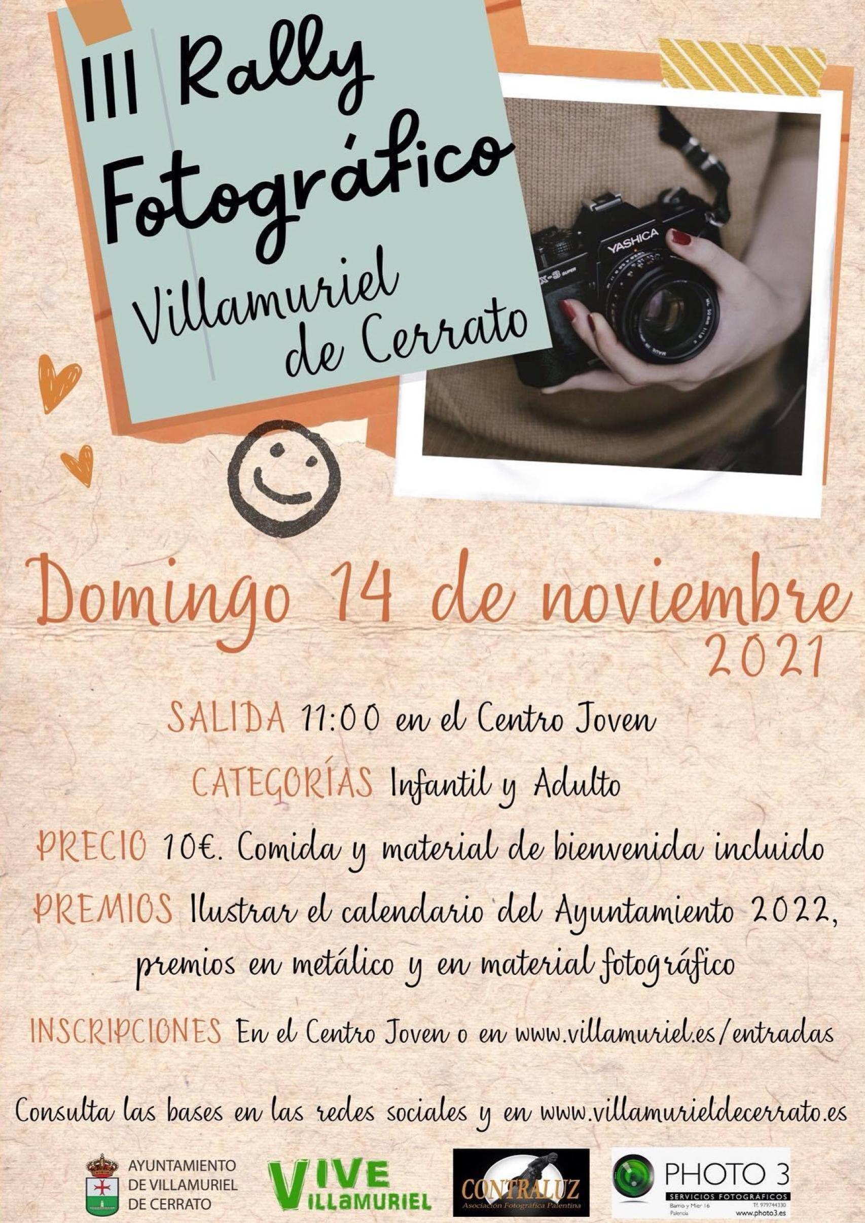 Cartel del III Rally Fotográfico de Villamuriel de Cerrato