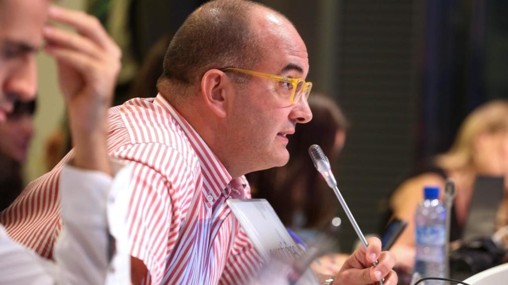 Xavier Rius durante una rueda de prensa.