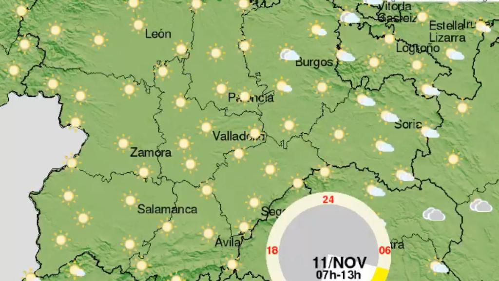 Predicción meteorológica de la AMET para Castilla y León
