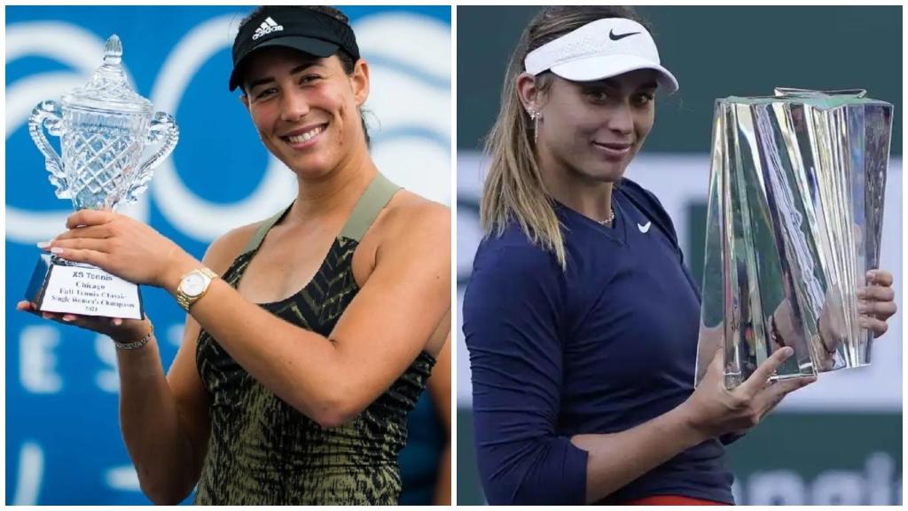 Garbiñe Muguruza y Paula Badosa, en un collage