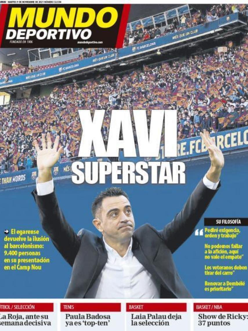 La portada del diario Mundo Deportivo (09/11/2021)